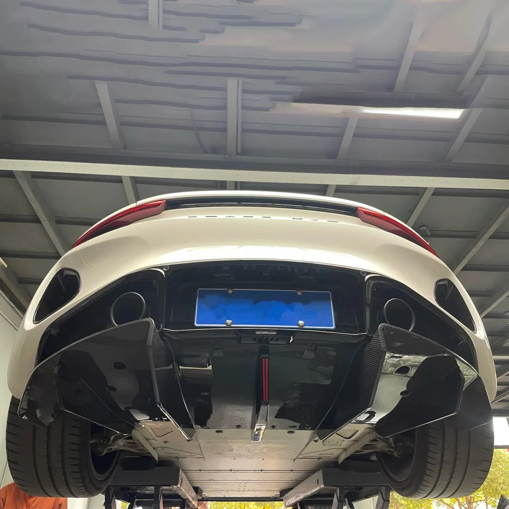 Suitable for Car Part Dry Carbon Fiber Rear Bumper Diffuser Lip Exterior Trims for Lotus Emira 2021+