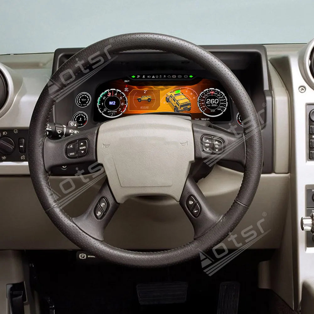 12.3 inch New Upgraded For Hummer H2 2003-2009 Speedometer Car LCD Instrument Panel Digital Cluster Virtual Cockpit