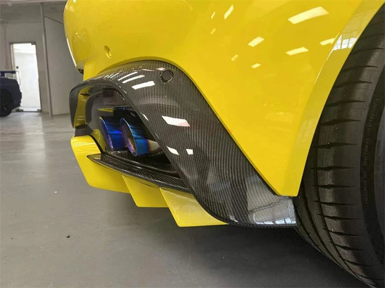 Perfect Fit For Aston Martin Vantage upgrade TM Style Real Dry Carbon Fiber Rear Bumper Lip Rear Diffuser bodykit