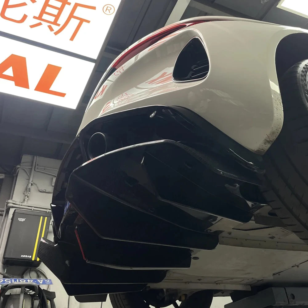 Suitable for Car Part Dry Carbon Fiber Rear Bumper Diffuser Lip Exterior Trims for Lotus Emira 2021+