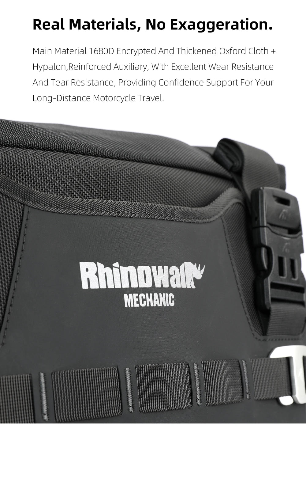 Rhinowalk Motorcycle Side Bag 35L Waterproof Quick Release Saddle Bag For BMW R1300GS R1250GS R1200GS S1000XR Motorbike Luggage