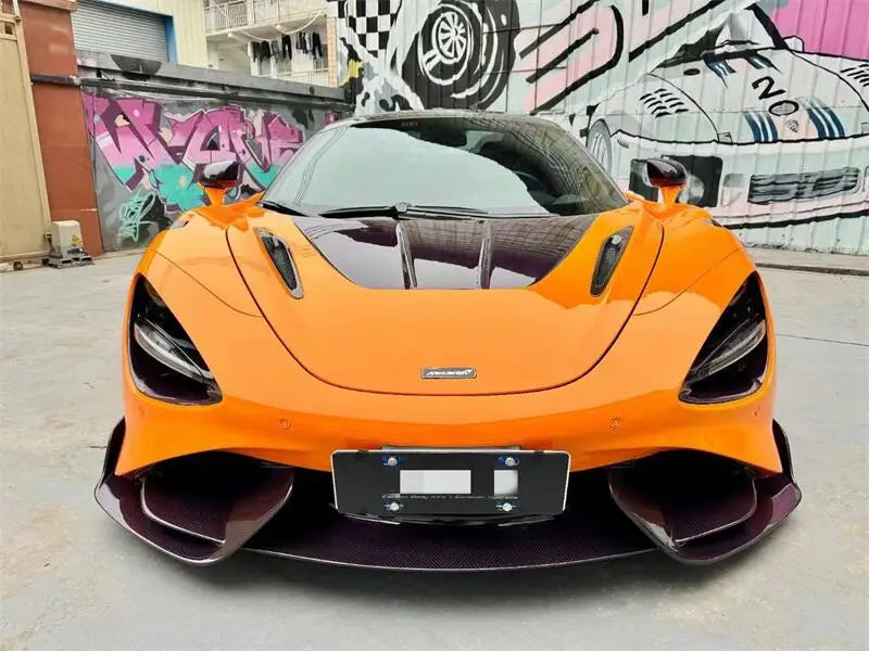 New McLaren 720S Bodykit Carbon Fiber 765LT Includes Front Bumper Side Skirt Rear Bumper Rear Wing Fender Exhaust All New