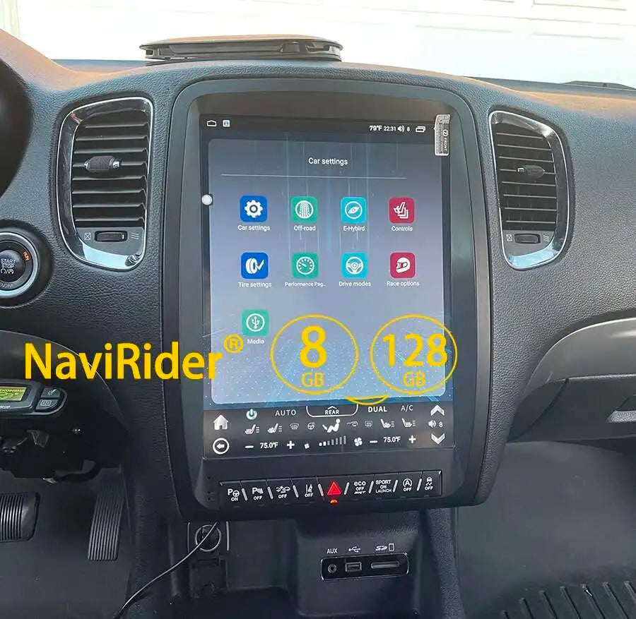 Carplay For Dodge Durango 2012 - 2019 Android13 Car Stereo Car Radio with touch Screen Radio Player Car GPS Navigation Head Unit