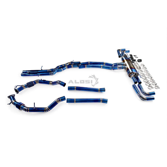 ALOSI factory cat back full exhaust system for Lamborghini URUS 4.0T 2019-2023 front grille valve OEM titanium exhaust