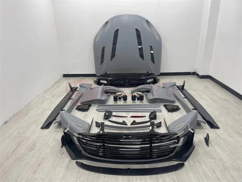 Auto Parts for Aston Martin DB11 Carbon Fiber M Style Front Rear Bumper Spoiler Side Skirts Rear Bumper Tailplane Body Kit