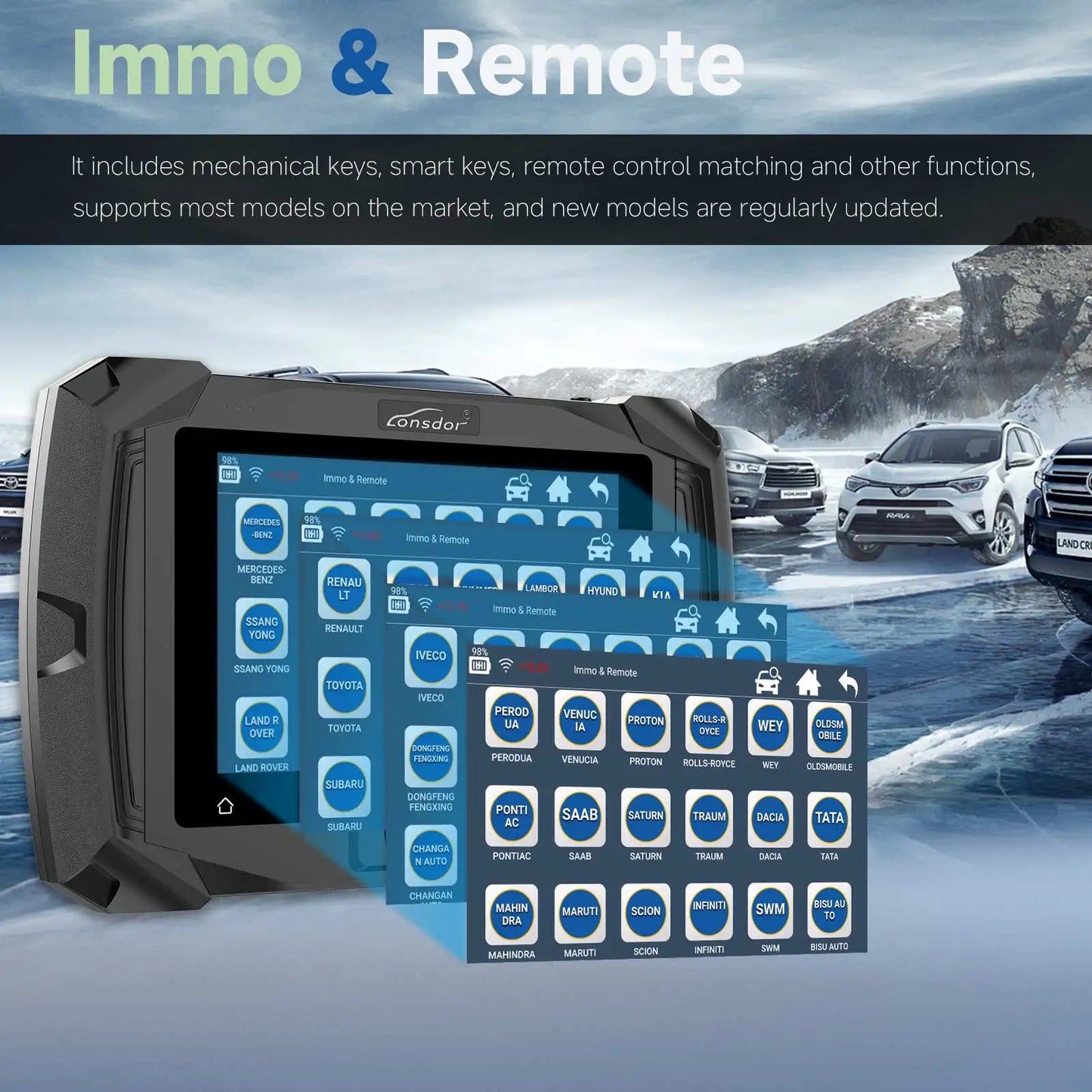 Lonsdor K518 Pro Full Configuration Global Version All In One Key Programmer with 2 Years Free Update Time