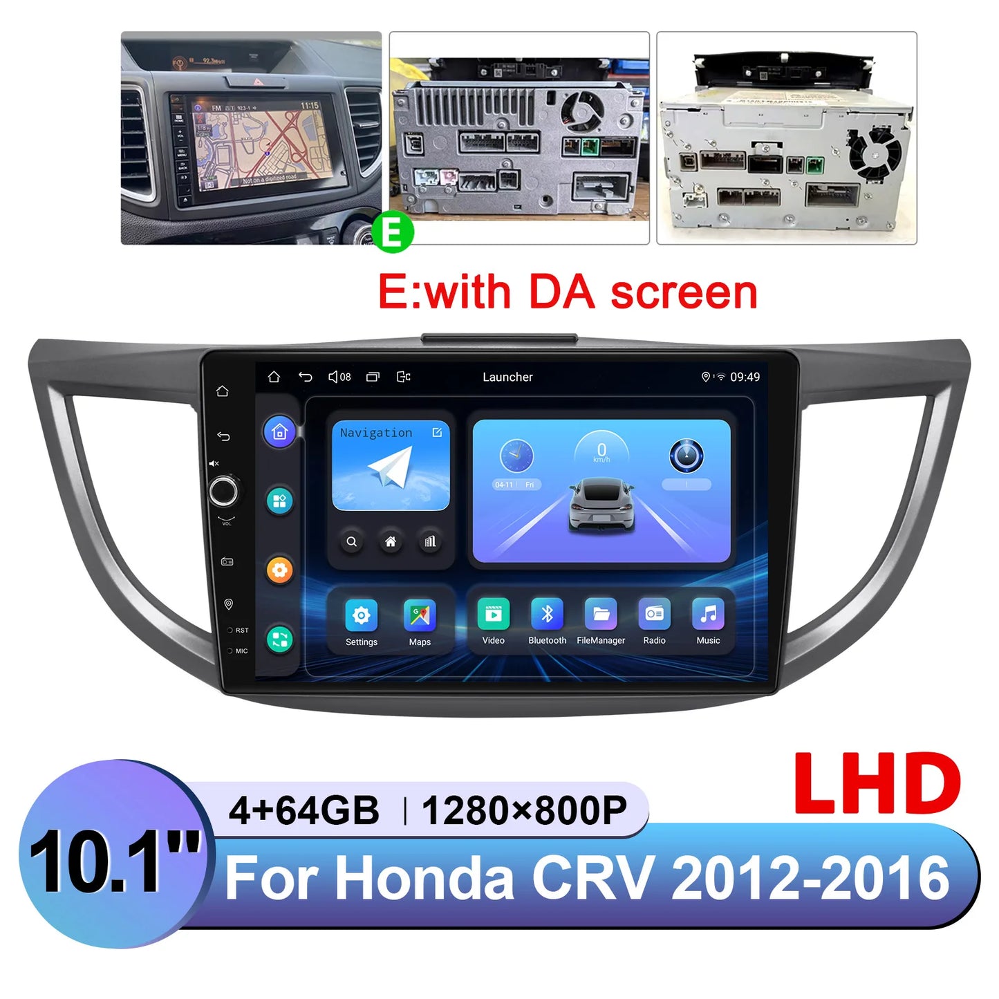 JOYING 10.1"Android 13.0 Car Stereo Radio Multimedia Playere Head Unit With Apple Carplay Android Auto For Honda CRV 2012-2016