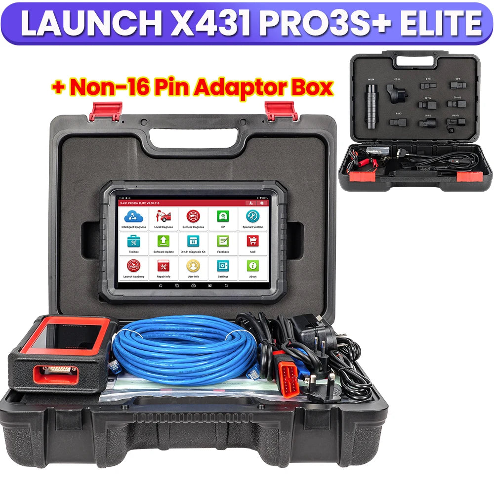 LAUNCH X431 PRO3S+ ELITE Smartlink C CAN FD\DOIP\J2534 Programming Car Full System topology diagram diagnostic tool OBD2 Scanner