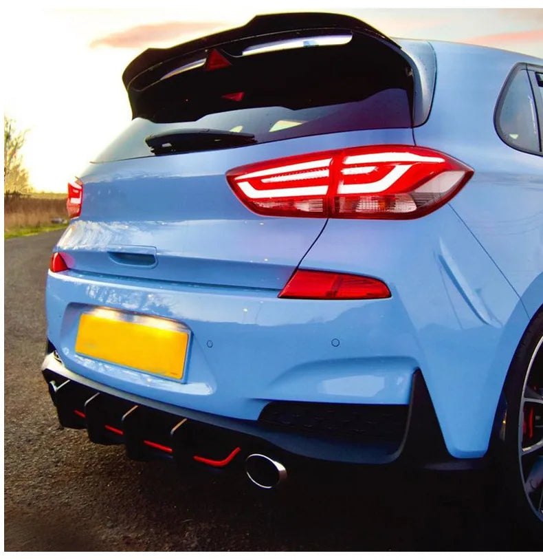 Suitable For Hyundai I30N MK3 Hatchback 2017-2019 Rear Lip Air Knife Spoiler Rear Blade Modification