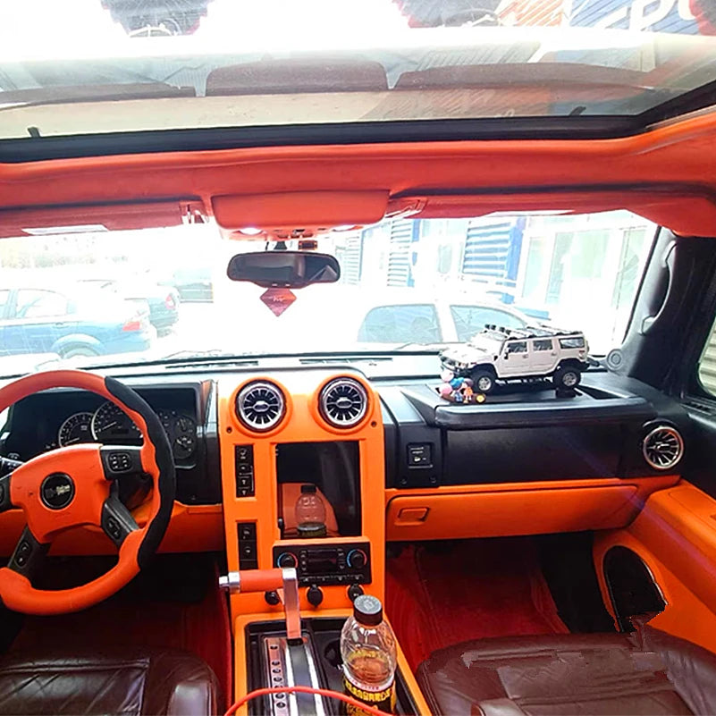 The dashboard air conditioning vent LED 64-color turbo vent is suitable for Hummer H2