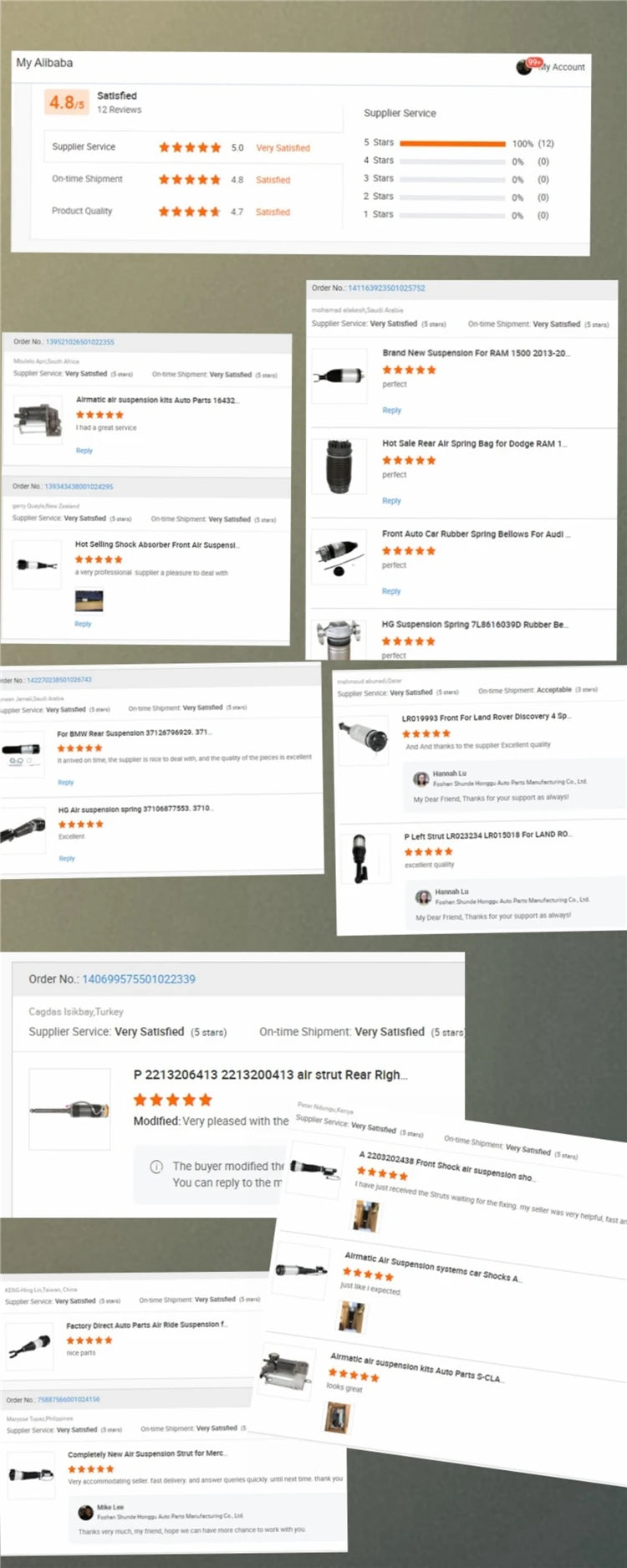 Brand new 670100717 Levante M161 front Air suspension kit  shock absorbers for Maserati  2017- S  Diesel  struts