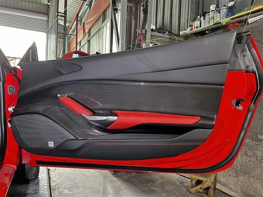 Ferrari 488 GTB unveils new high-quality OEM-style dry carbon fiber door pairs