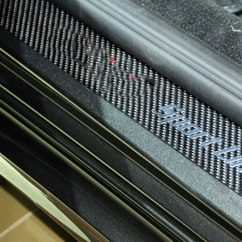 For Maserati GranTurismo GT GTS GC MC carbon fiber welcome pedal decorative strip and threshold strip replacement style 2007-20