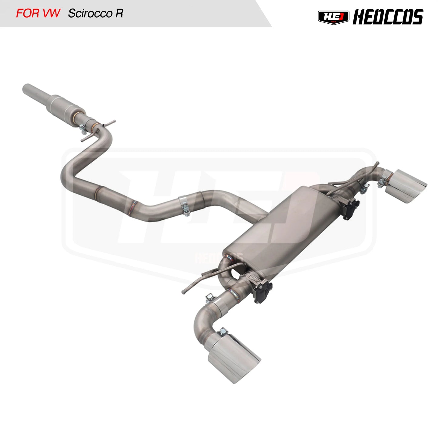 HEO Exhaust for Volkswagen/VW Scirocco R 2.0T Performance Upgrade Ss304 Muffler Catback Valved Exhaust