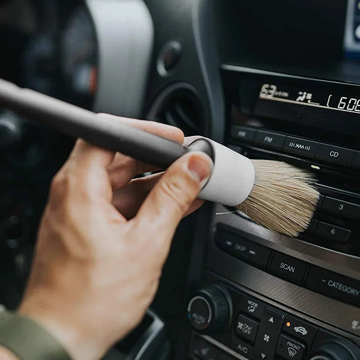 Color: Black - Car Detailing Brush Set Car Cleaning Brushes Sponges Towels for Car Air Vents Rim Cleaning Dirt Dust Clean Tool Wash Accessories - Premium Car Wash & Maintenance from everso - Just $22.18! Shop now at Rapidvehicles