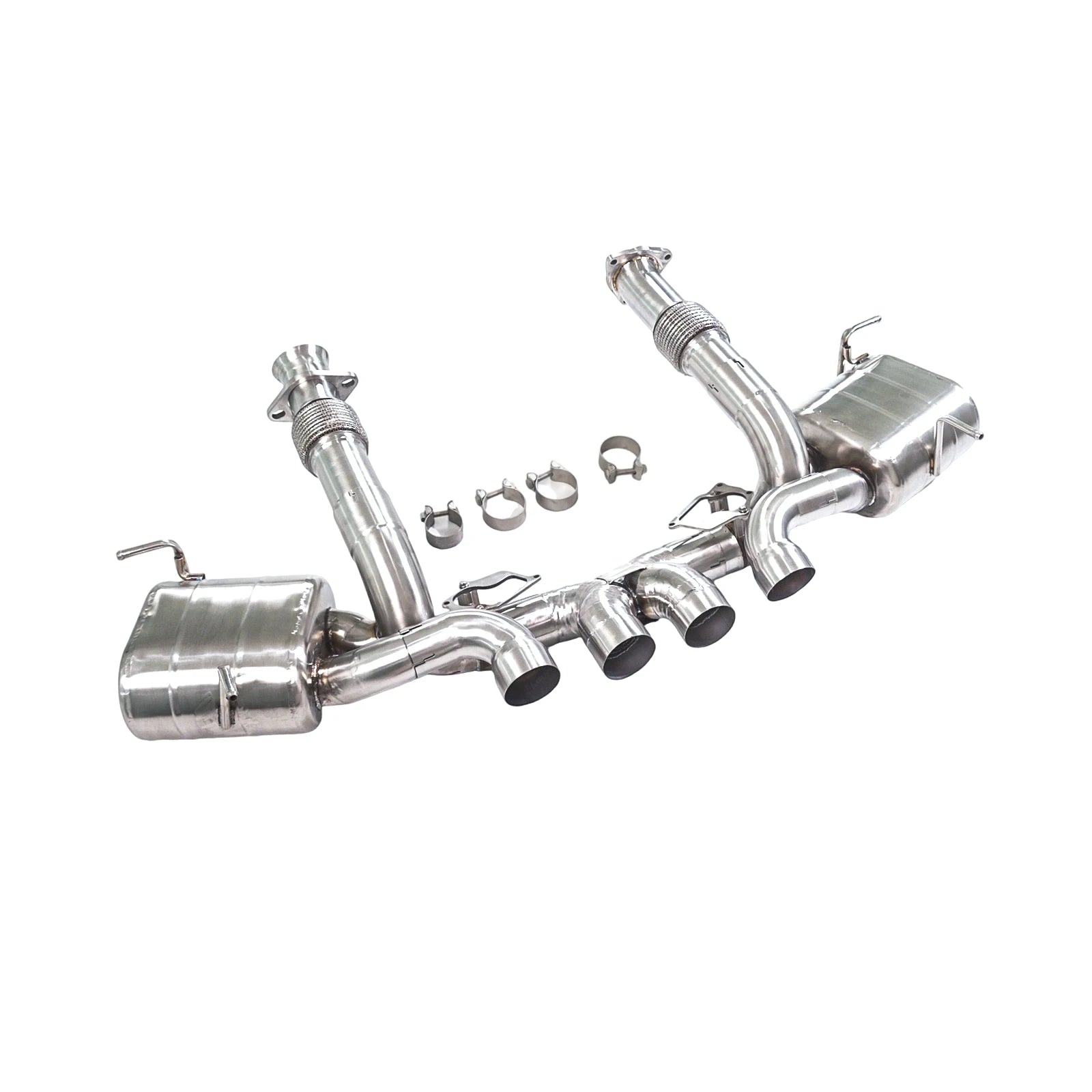 GFC catback exhaust muffler for Chevrolet Corvette C8 Z06 5.5L, Car electric valve exhaust system made of 304 stainless steel