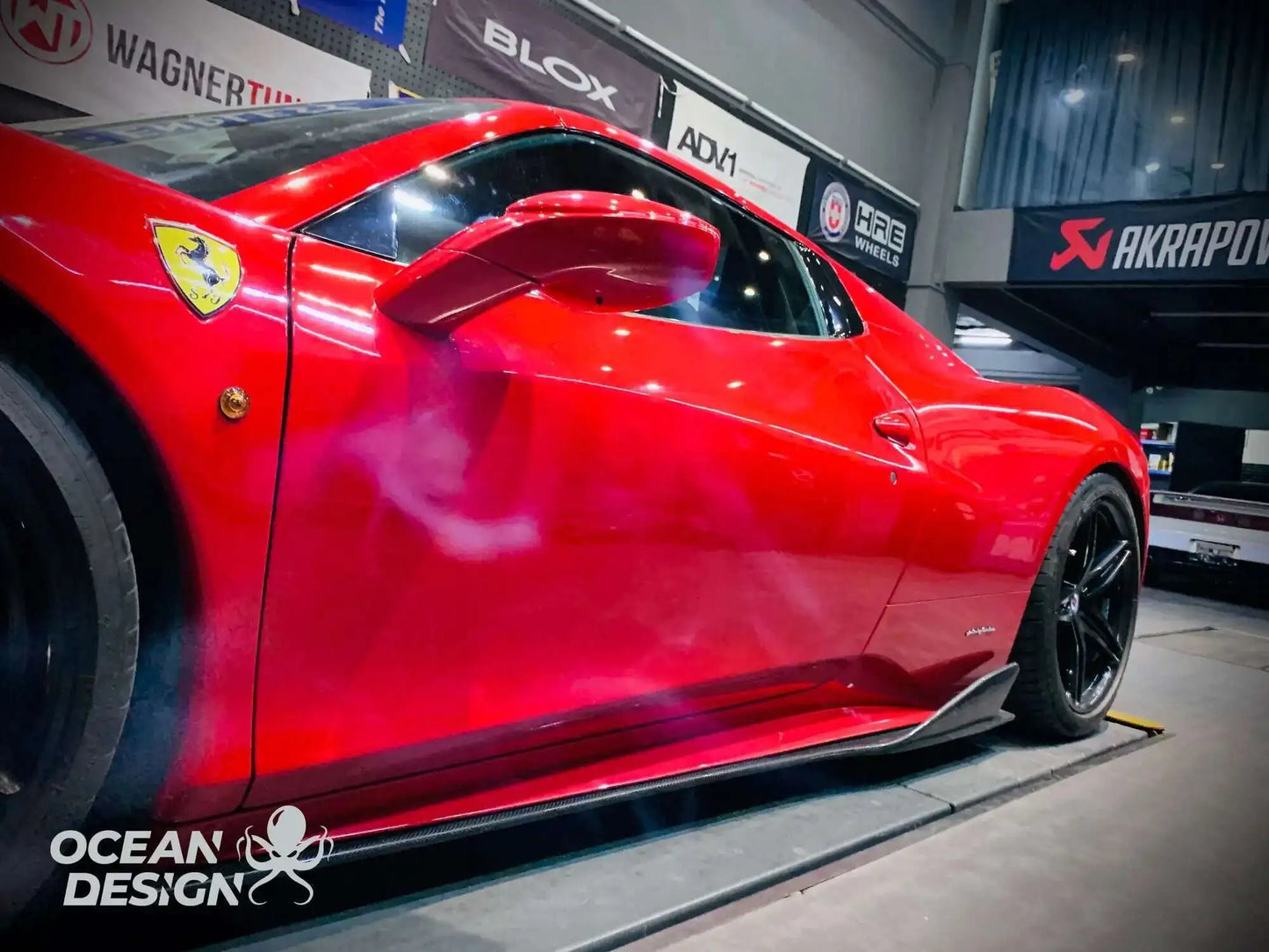 Suitable for Ferrari 458 Modified with Special Carbon Fiber Tail Wing, Front Bumper, Hood, Lip, Rear Spoiler Comparison Trim