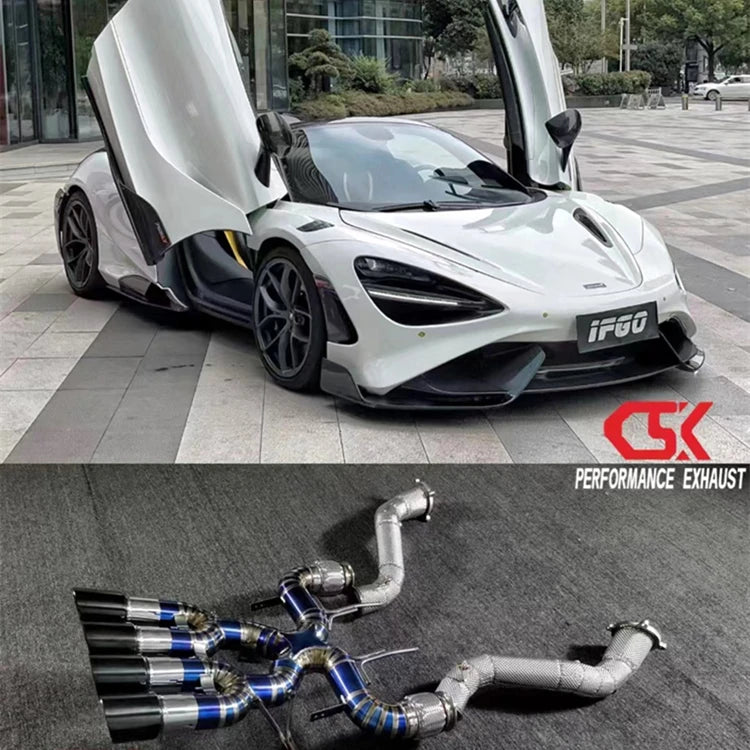 Limited time discount Enhance torque downpipe end exhaust for Mclaren GT Mclaren 765LT muffler  exhaust