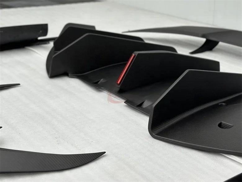 For Lotus Emira Upgrade V Style Dry Carbon Fiber Front Lip Side Skirts Rear Diffuser Rear Spoiler Hood Side air Vents