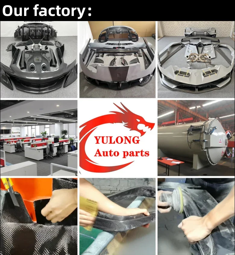 V Style Carbon Fiber Front Lip Front bumper spoiler for Ferrari 458 Italy spider Body Kit