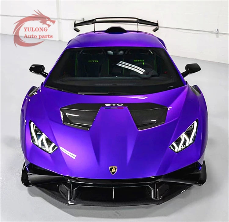 New product STO style hot pressed dry carbon fiber body kit front bumper rear bumper cover for Lamborghini Huracan LP580 LP610