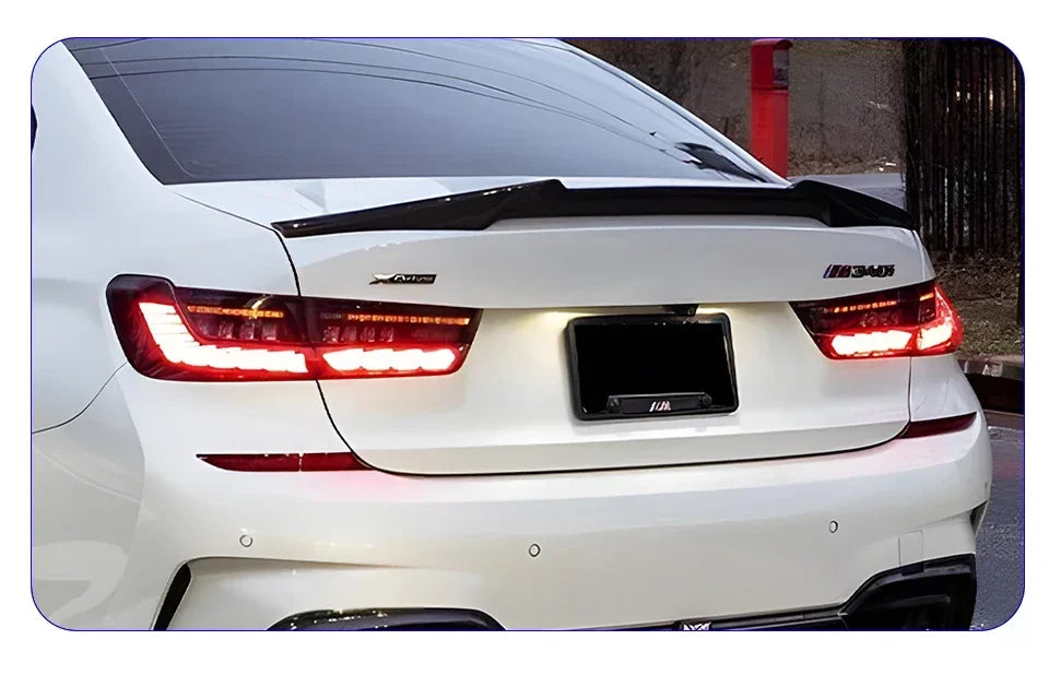 Car Taillights For BMW 3 Series G20 G28 320i 325i 330i 2020-2024 Upgrade LED Dynamic Dragon Scale Taillight Accessories Assembly