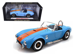 1965 Shelby Cobra 427 S/C Blue With Orange Stripes 1/18 Diecast Model Car by Shelby Collectibles - Premium Shelby Models from Shelby Collectibles - Just $101.85! Shop now at Rapidvehicles