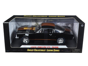 1966 Ford Mustang Shelby GT 350 "Hertz" Black with Gold Stripes and Racing Wheels 1/18 Diecast Model Car by Shelby Collectibles - Premium Mustang Models from Shelby Collectibles - Just $102.99! Shop now at Rapidvehicles