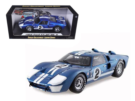 1966 Ford GT40 GT 40 Mark II #2 Blue 12 Hours of Sebring 1/18 - Premium Ford Models from Shelby Collectibles - Just $110.69! Shop now at Rapidvehicles