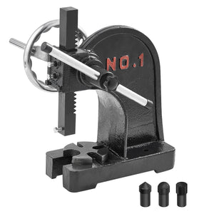 VEVOR Arbor Press, 1 Ton Manual Arbor Press with Handwheel, 5.9" Maximum Height, Cast Iron Heavy-duty Manual Desktop Arbor Press, Precision Hand Press for Stamping, Bending, Stretching, Forming - Premium Arbor Presses from VEVOR - Just $97.99! Shop now at Rapidvehicles