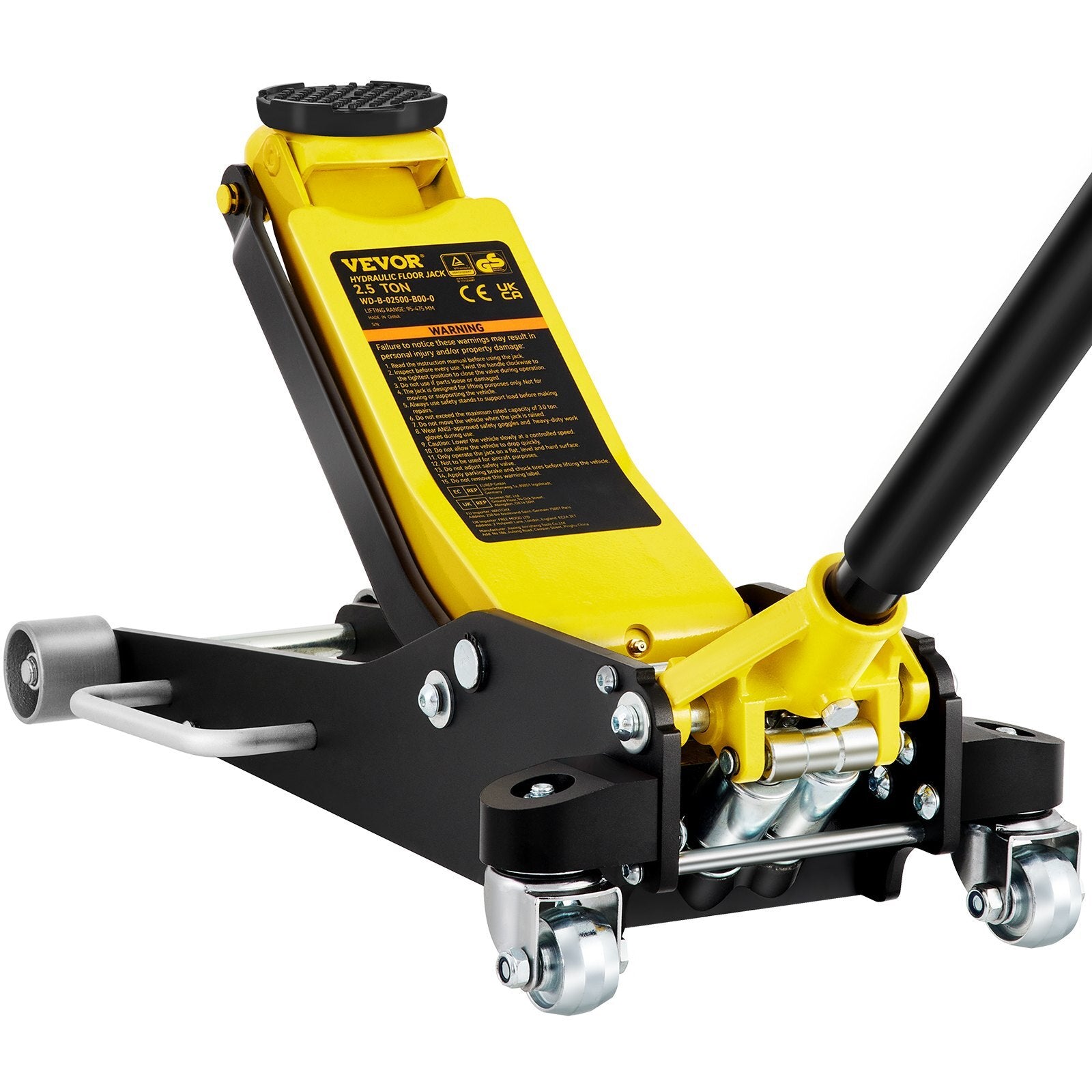 VEVOR Floor Jack, 2.5 Ton Low Profile Floor Jack, Aluminum and Steel Racing Floor Jack with Dual Pistons Quick Lift Pump, Floor Jack Lifting Range 3-3/4"-18-7/10" - Premium Floor Jacks from VEVOR - Just $258.02! Shop now at Rapidvehicles