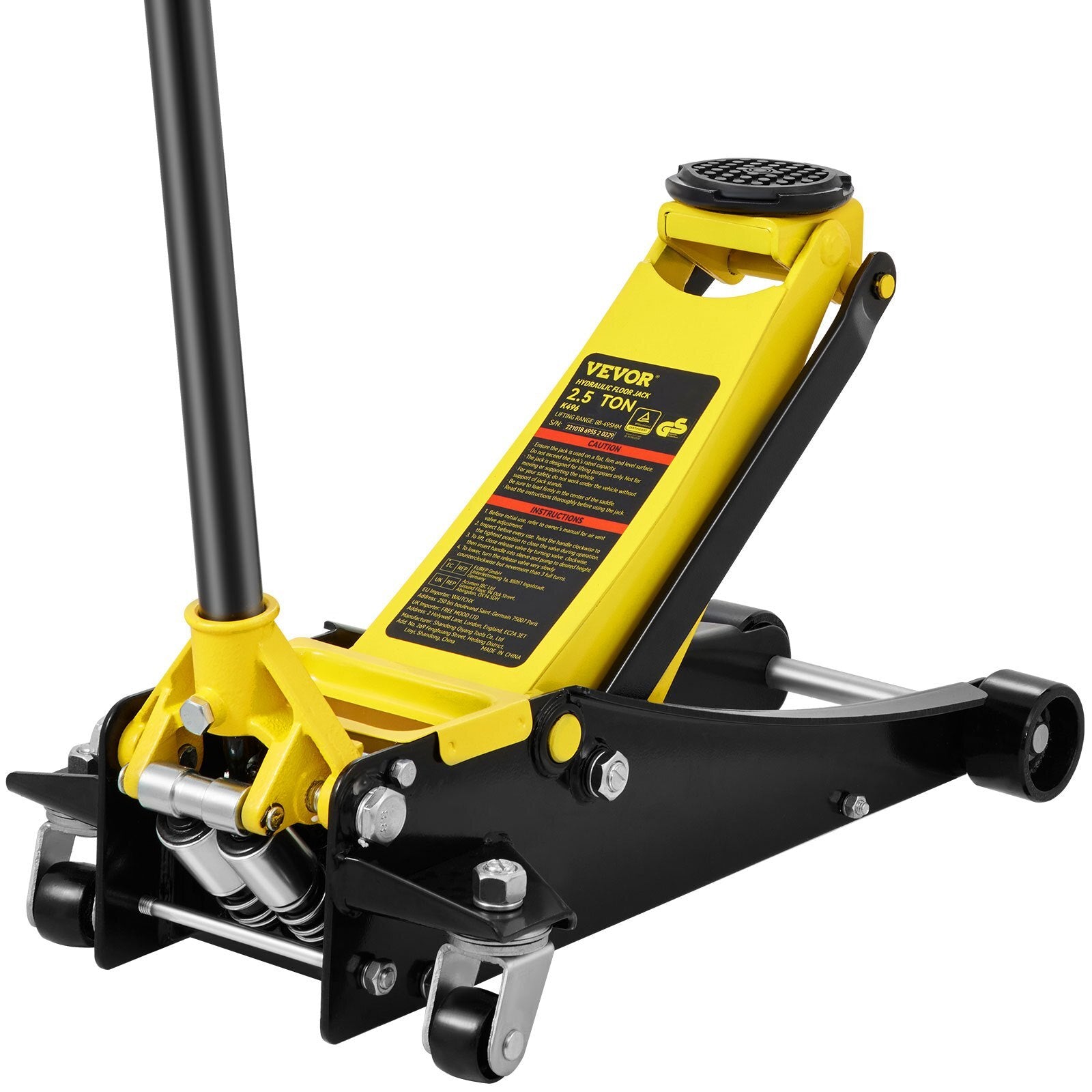 VEVOR Low Profile Floor Jack 2.5 Ton Heavy Duty Steel Dual Piston Rapid Pump - Premium Floor Jacks from VEVOR - Just $239.69! Shop now at Rapidvehicles