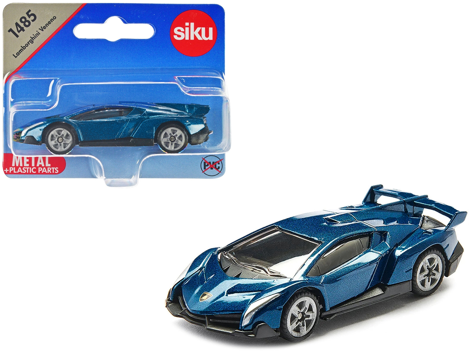 Lamborghini Veneno Blue Metallic Diecast Model Car by Siku - Premium Lamborghini Models from SIKU - Just $21.38! Shop now at Rapidvehicles