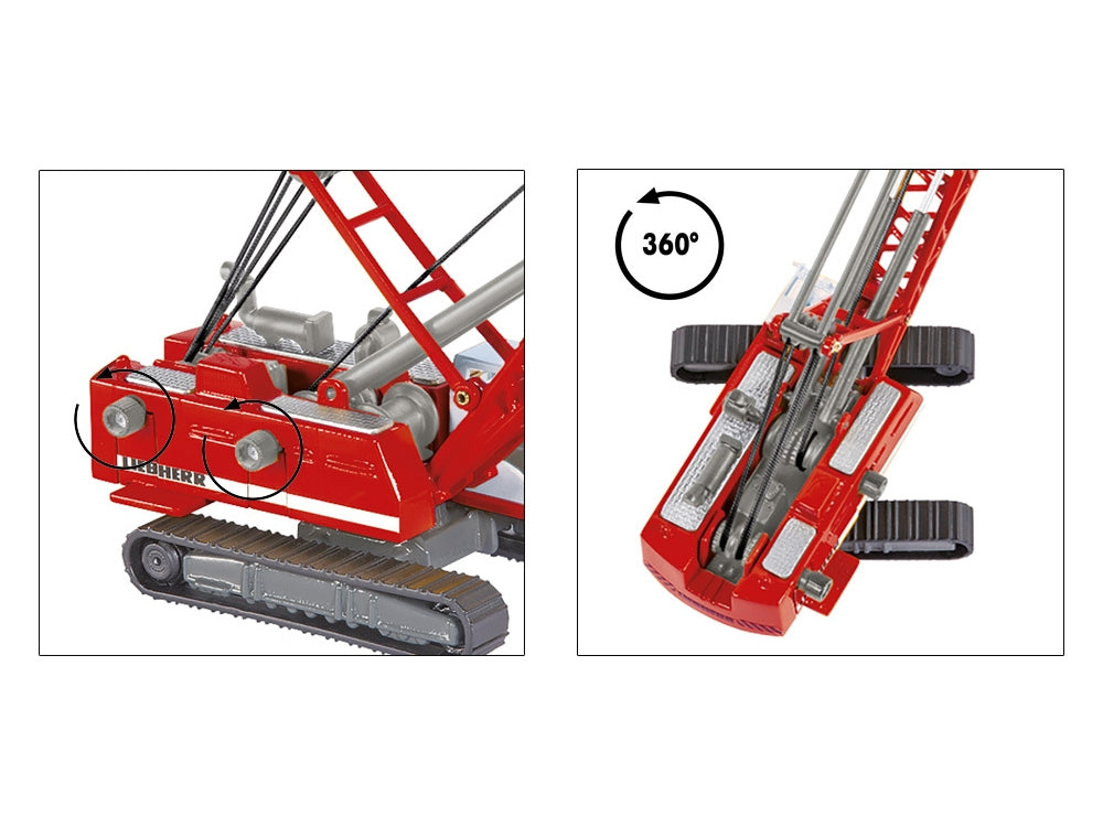 Heavy Haulage Transporter Green and Liebherr Cable Excavator Red - Premium Other from SIKU - Just $118.99! Shop now at Rapidvehicles