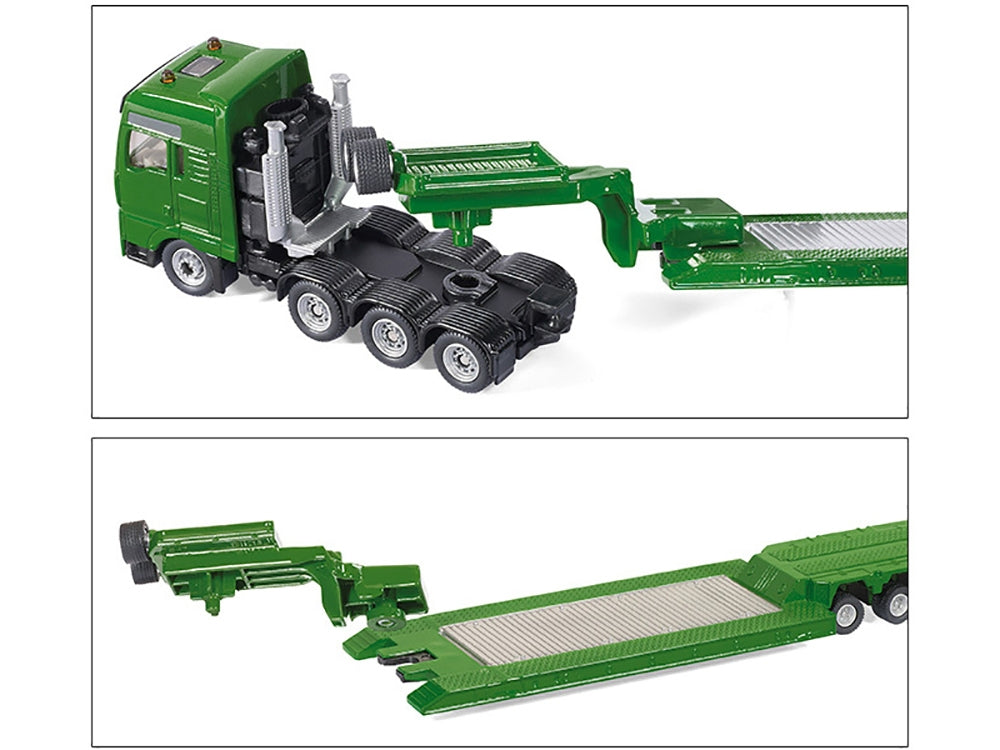 Heavy Haulage Transporter Green and Liebherr Cable Excavator Red - Premium Other from SIKU - Just $118.99! Shop now at Rapidvehicles