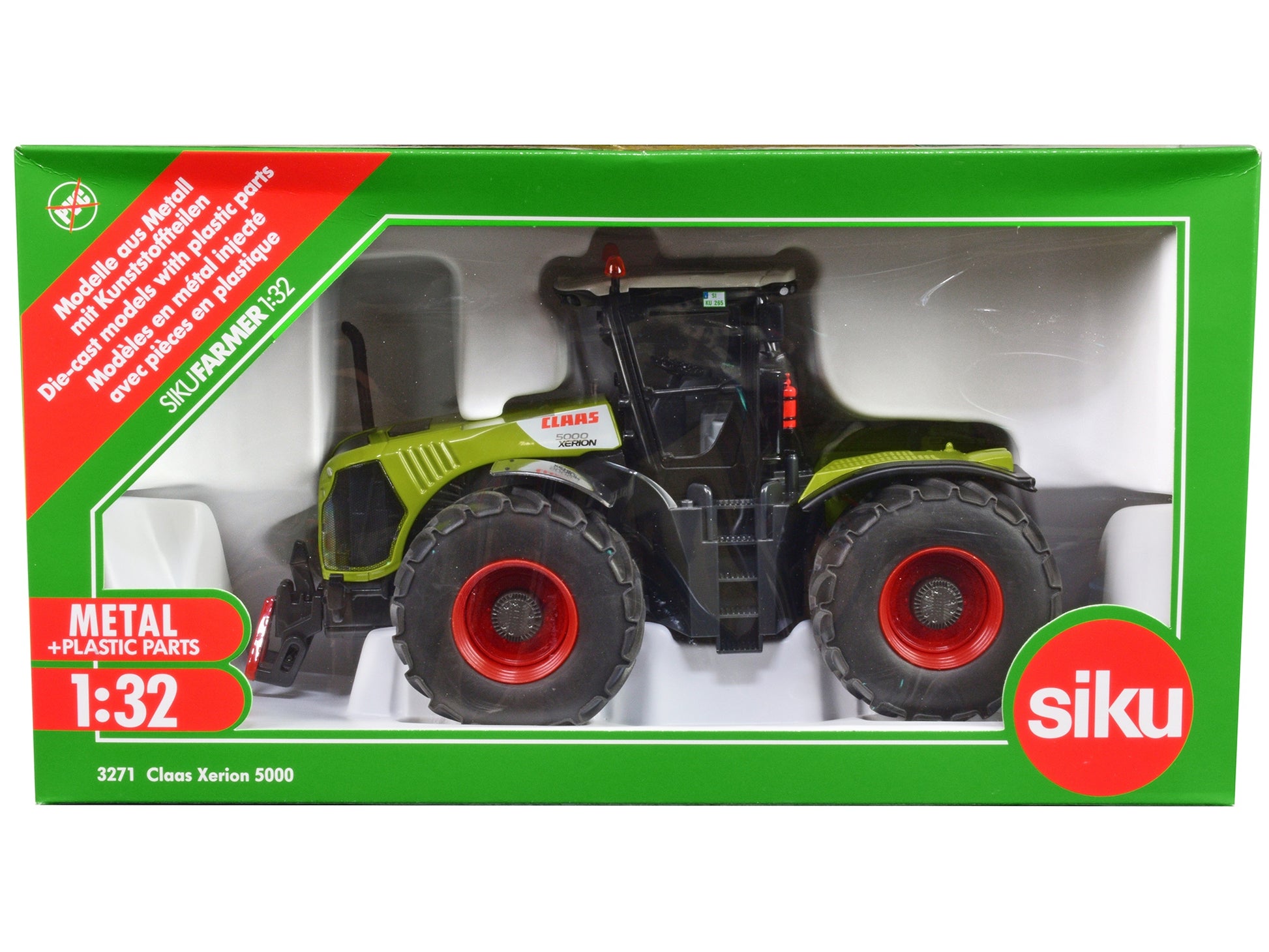 Claas 5000 Xerion Tractor Green with Gray Top 1/32 Diecast Model - Premium Other from SIKU - Just $111.99! Shop now at Rapidvehicles