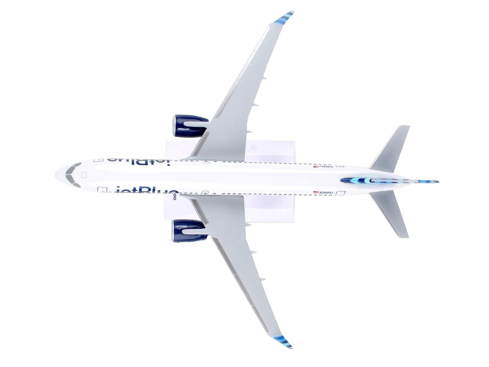 Airbus A220-300 Commercial Aircraft "JetBlue Airways" (N3044J) White with Blue Tail (Snap-Fit) 1/200 Plastic Model by Skymarks - Premium Airbus from Skymarks - Just $84.99! Shop now at Rapidvehicles