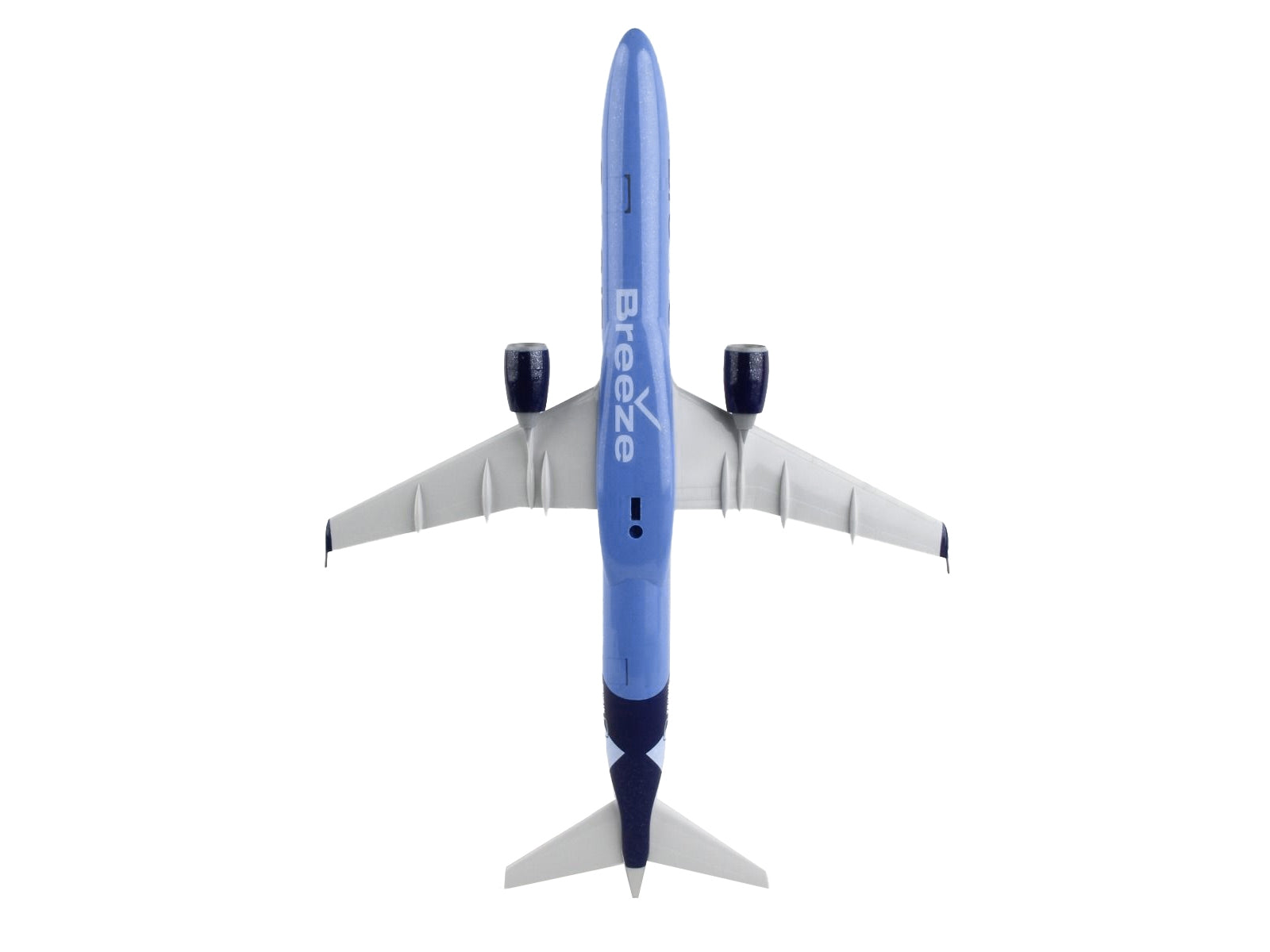 Embraer E195 Commercial Aircraft "Breeze Airways" (N190BZ) Blue (Snap-Fit) 1/100 Plastic Model by Skymarks - Premium Embraer from Skymarks - Just $102.99! Shop now at Rapidvehicles