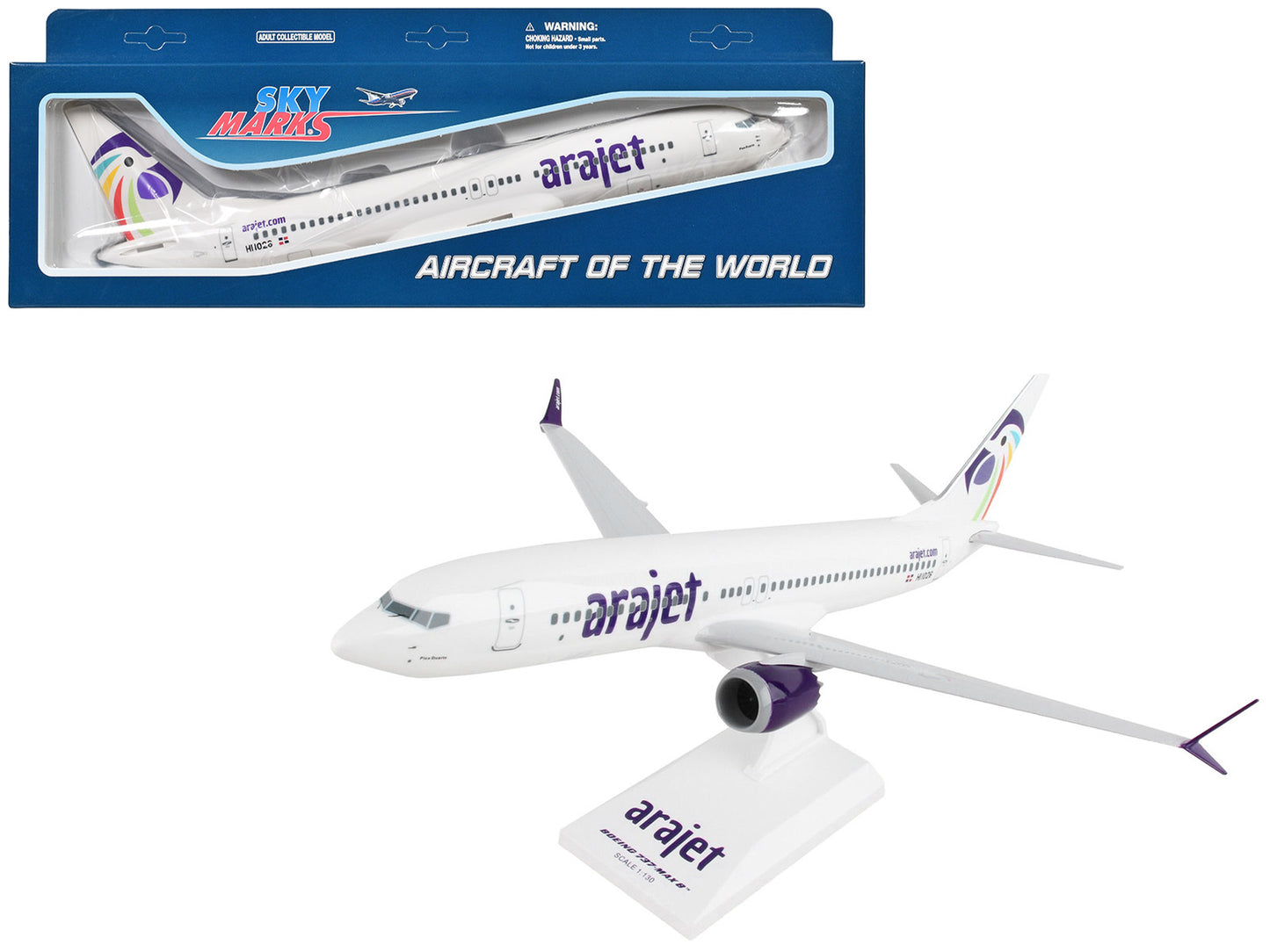 Boeing 737 MAX 8 Commercial Aircraft "Arajet" (HI1026) White with - Premium Model Kits(To Built) from Skymarks - Just $94.99! Shop now at Rapidvehicles