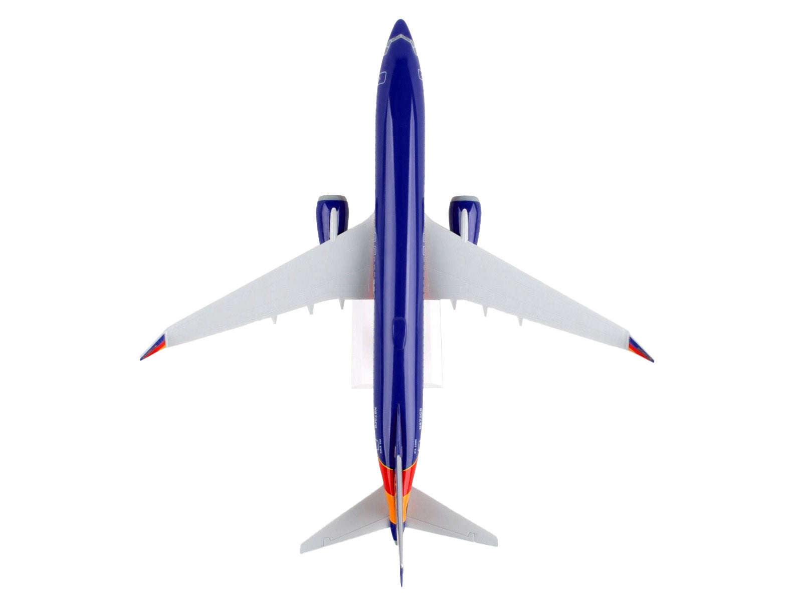 Boeing 737 MAX 8 Commercial Aircraft "Southwest Airlines" (N872CB) Blue with Red and Orange Stripes (Snap-Fit) 1/130 Plastic Model by Skymarks - Premium Boeing from Skymarks - Just $86.99! Shop now at Rapidvehicles