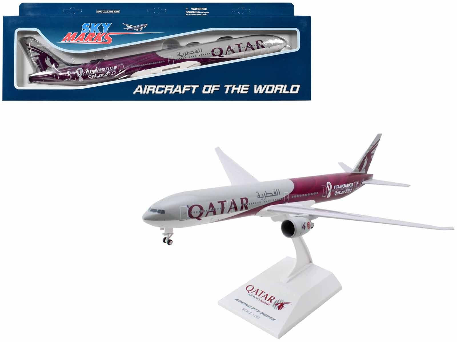 Boeing 777-300 Commercial Aircraft with Landing Gear "Qatar - Premium Model Kits(To Built) from Skymarks - Just $102.22! Shop now at Rapidvehicles