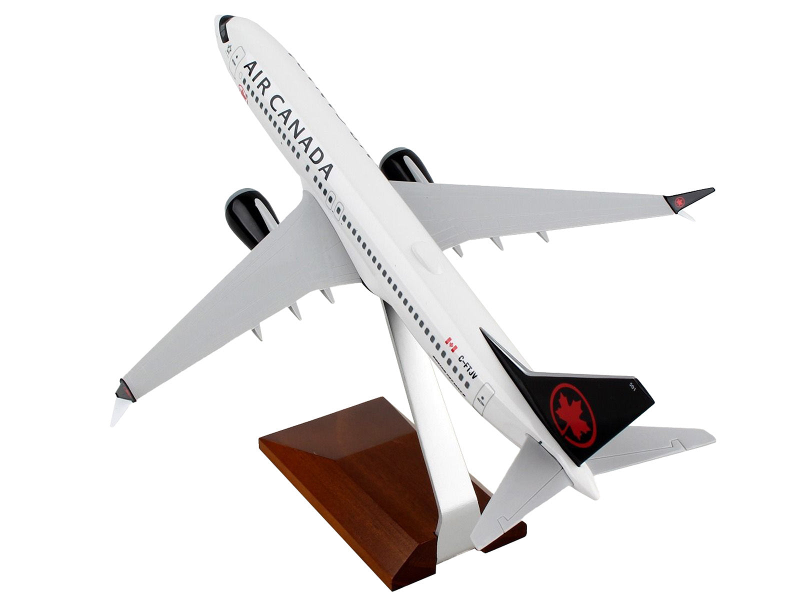 Boeing 737 MAX 8 Commercial Aircraft "Air Canada" (C-FTJV) White with Black Tail (Snap-Fit) 1/130 Plastic Model by Skymarks - Premium Model Kits(To Built) from Skymarks - Just $97.99! Shop now at Rapidvehicles