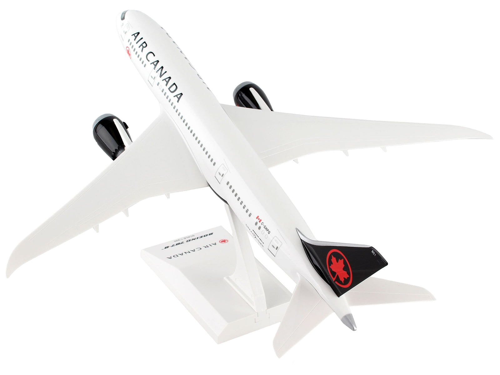 Boeing 787-8 Dreamliner Commercial Aircraft "Air Canada" (C-GHPQ) White with Black Tail (Snap-Fit) 1/200 Plastic Model by Skymarks - Premium Model Kits(To Built) from Skymarks - Just $75.99! Shop now at Rapidvehicles