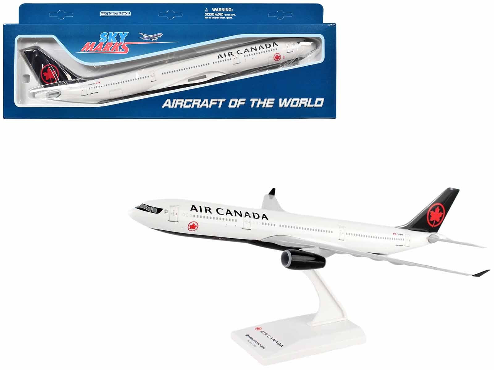 Airbus A330-300 Commercial Aircraft "Air Canada" (C-GFAF) White with Black Tail (Snap-Fit) 1/200 Plastic Model by Skymarks - Premium Airbus from Skymarks - Just $79.99! Shop now at Rapidvehicles