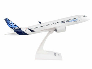 Airbus A220-300 Commercial Aircraft "Airbus" (C-FFDO) White with Blue Tail (Snap-Fit) 1/100 Plastic Model by Skymarks - Premium Airbus from Skymarks - Just $95.99! Shop now at Rapidvehicles