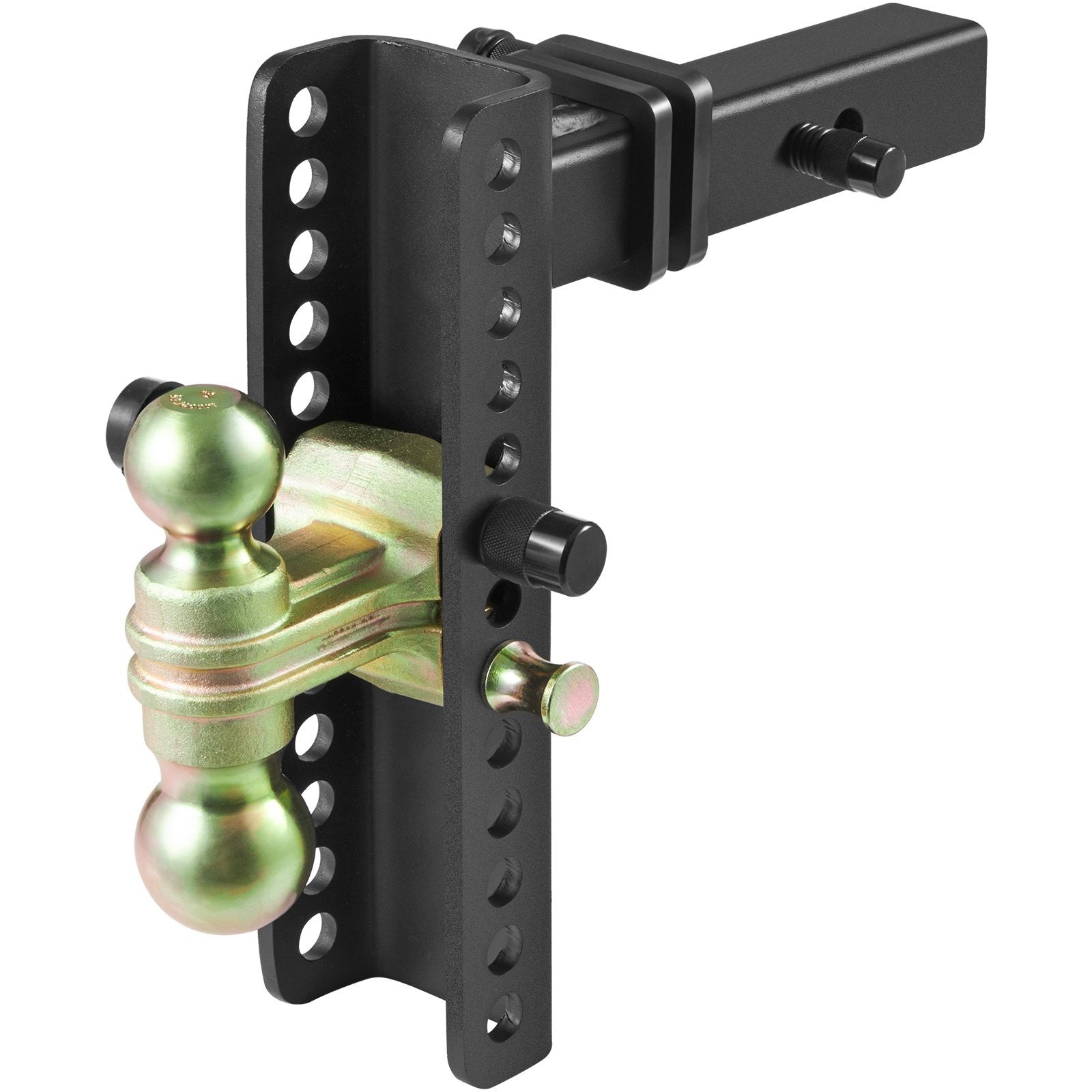 VEVOR Adjustable Trailer Hitch, 10-Inch Drop & 8.5-Inch Rise Hitch Ball Mount with 2-Inch Receiver, Solid Tube, 14,000 lbs GTW, 2-Inch & 2-5/16-Inch 45# Steel Tow Balls with Key Lock for Truck Towing - Premium Trailer Hitch from VEVOR - Just $166.37! Shop now at Rapidvehicles