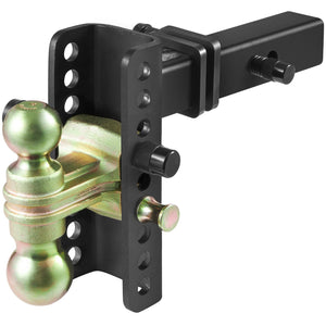 VEVOR Adjustable Trailer Hitch, 6-Inch Drop & 4.5-Inch Rise Hitch Ball Mount with 2-Inch Receiver, Solid Tube, 14,000 lbs GTW, 2-Inch and 2-5/16-Inch 45# Steel Tow Balls with Key Lock for Truck Towing - Premium Trailer Hitch from VEVOR - Just $125.99! Shop now at Rapidvehicles