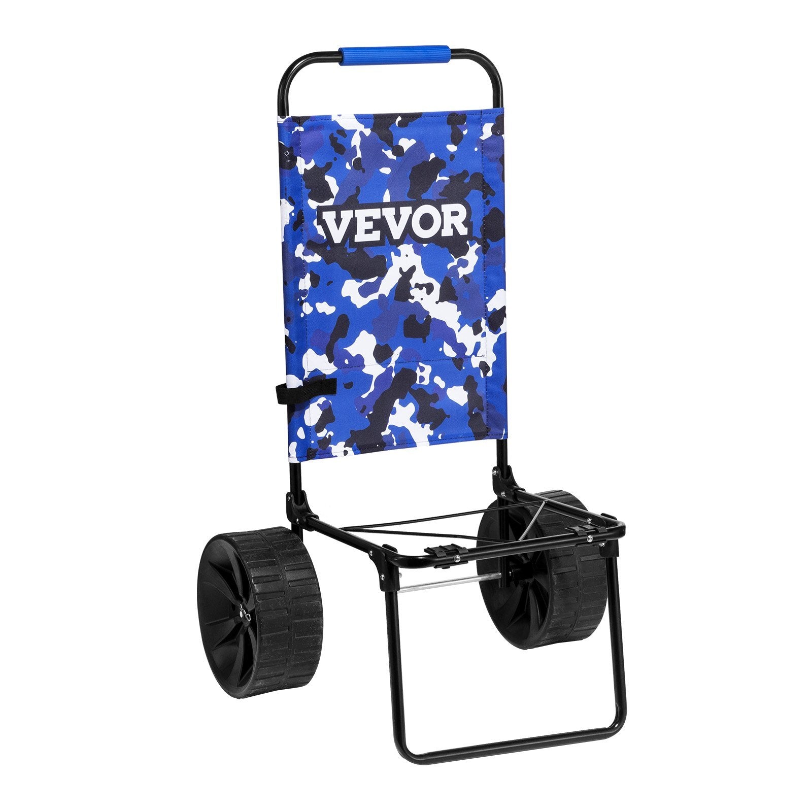 VEVOR Beach Dolly with Big Wheels for Sand, 15.4" x 15.7" Cargo Deck, w/ 10" PE Solid Wheels, 69LBS Loading Capacity Folding Sand Cart, Heavy Duty Cart for Picnic, Camping, Fishing, Beach, Gardening - Premium Beach Cart from VEVOR - Just $53.19! Shop now at Rapidvehicles