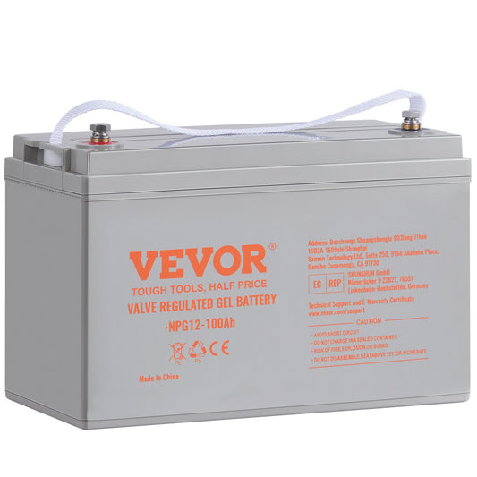 VEVOR Deep Cycle Battery, 12V 100 AH, AGM Marine Rechargeable - Premium Deep Cycle Battery from VEVOR - Just $252.38! Shop now at Rapidvehicles