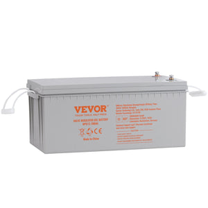 VEVOR Deep Cycle Battery, 12V 200 AH, AGM Marine Rechargeable Battery, High Self-Discharge Rate 1400A Current, for RV Solar Marine Off-Grid Applications UPS Backup Power System, Tested to UL Standards - Premium Deep Cycle Battery from VEVOR - Just $371.79! Shop now at Rapidvehicles